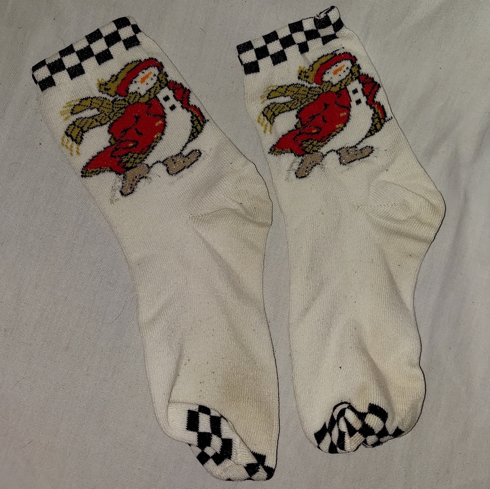 Christmas snowman socks